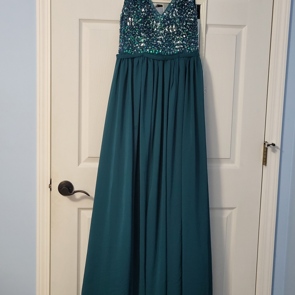 JJs House Teal Sequin Dress